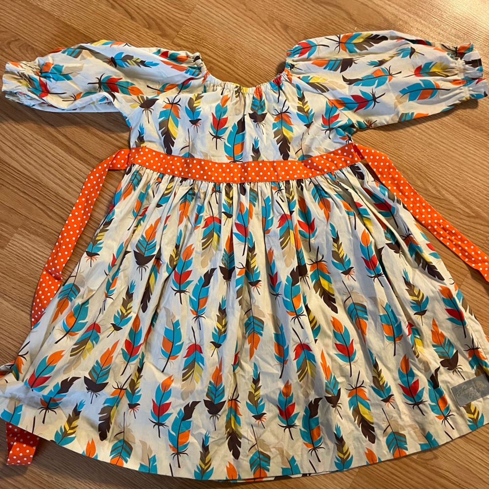 Eleanor Rose Feather Thanksgiving Dress Size 8-10‎